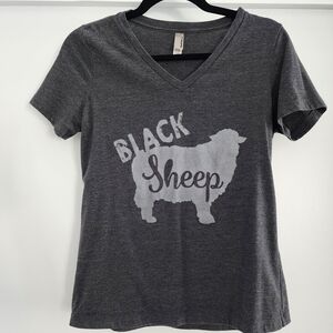 Small Gray Black Sheep Graphic Tee